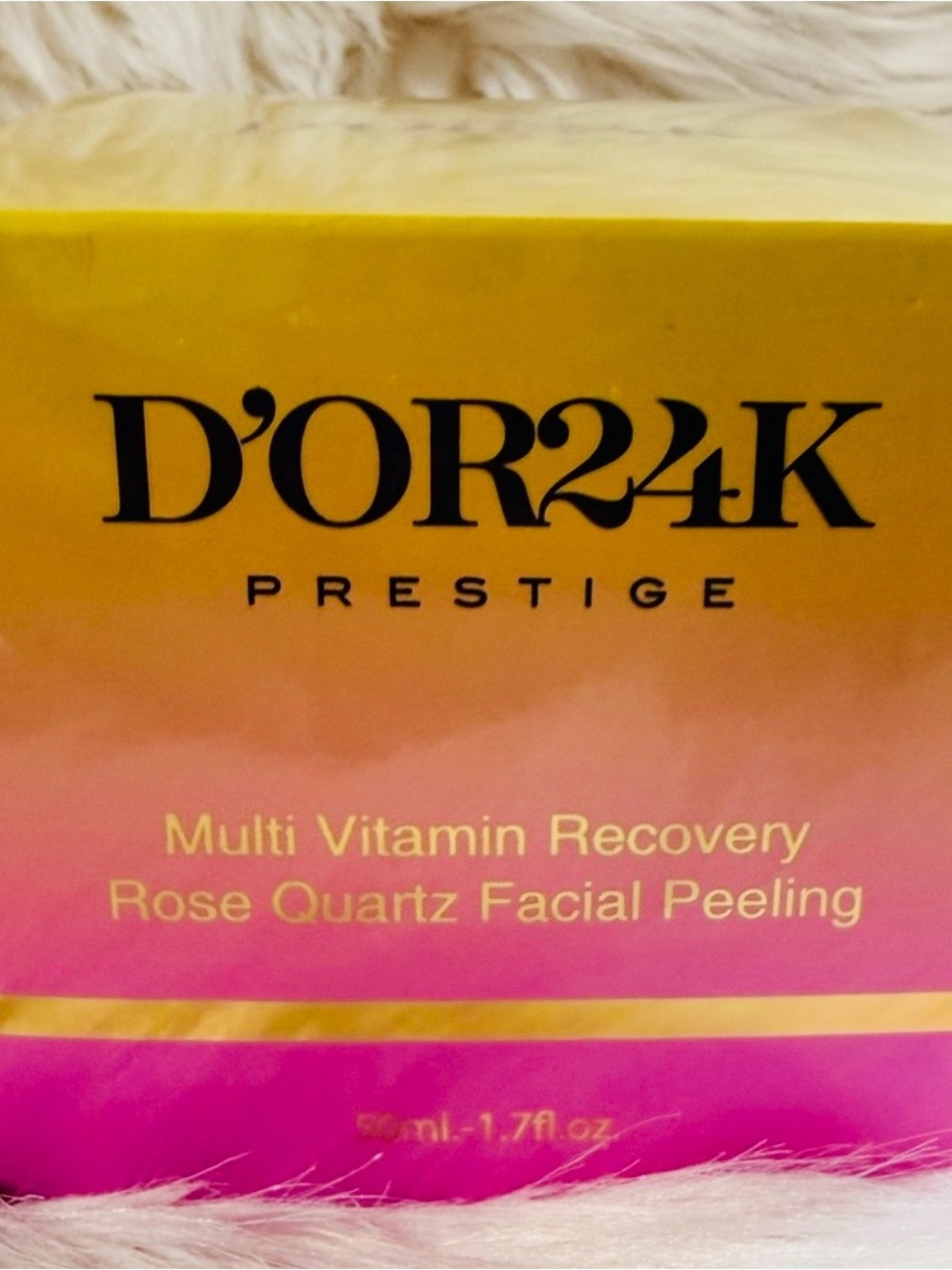D'OR24K Prestige Multi-Vitamin Rose Quartz Facial Peel — Pink & Gold